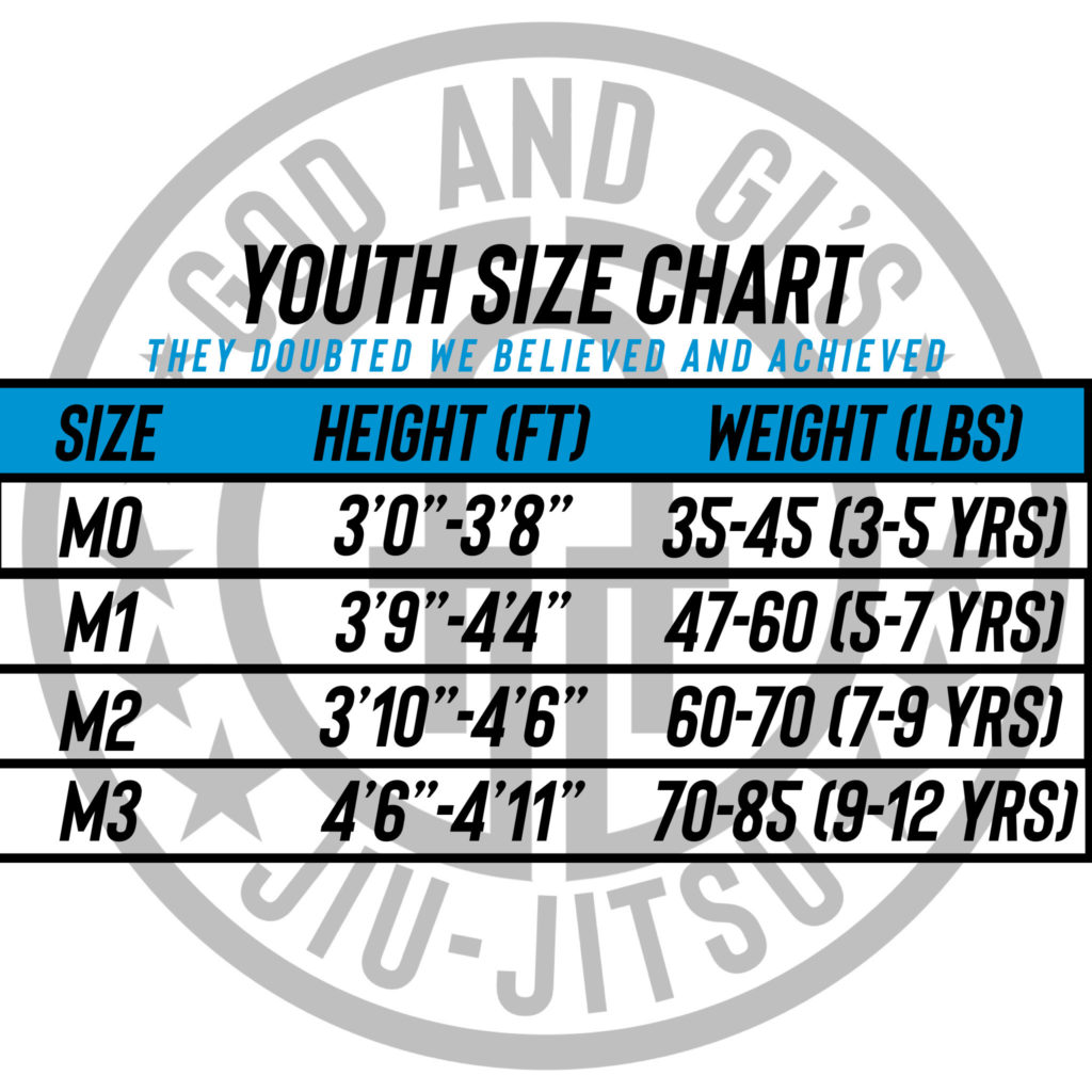 Youth Size Chart